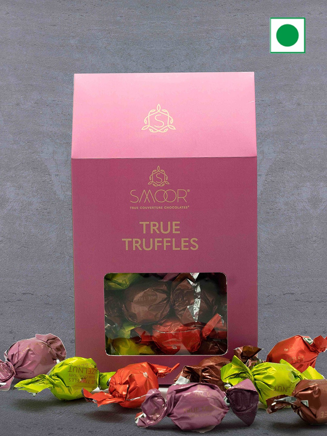

SMOOR True Truffles Chocolates Box of 36 pcs, Pink
