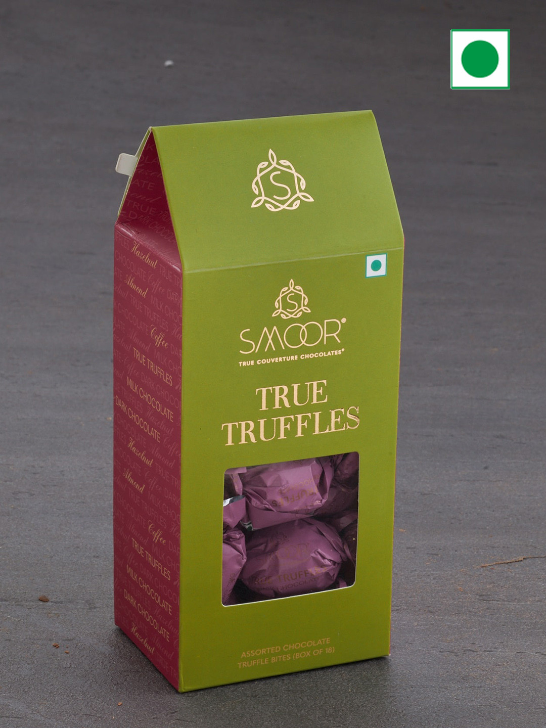 

SMOOR True Truffles Chocolate Box 18 Pcs, Green