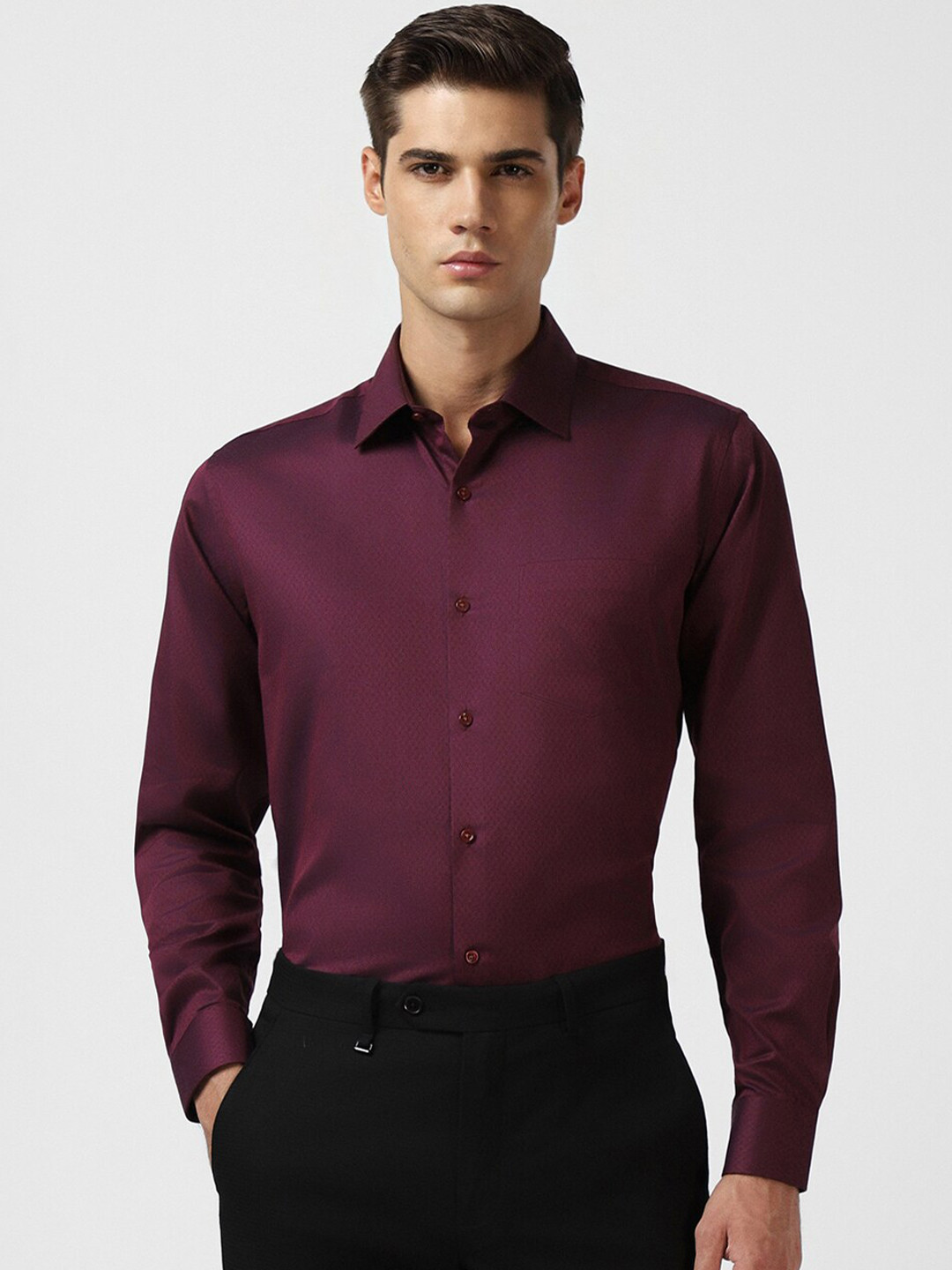 

Van Heusen Pure Cotton Formal Shirt, Purple
