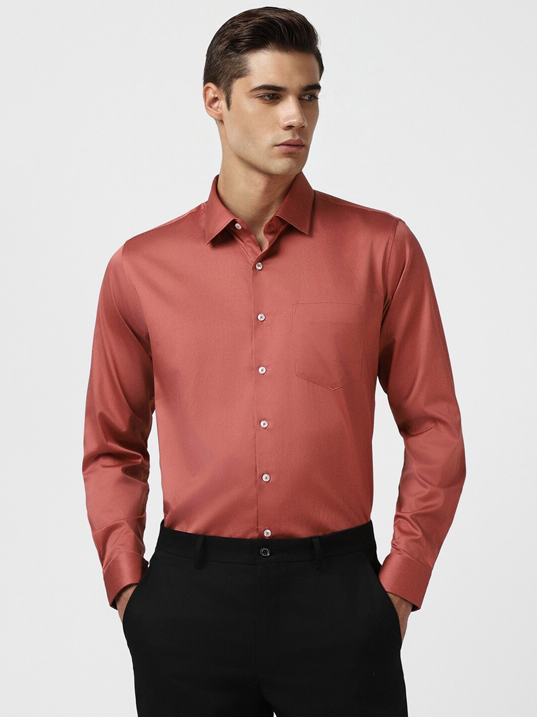 

Van Heusen Slim Fit Formal Shirt, Pink