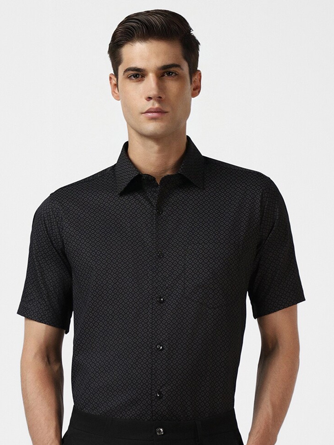 

Van Heusen Opaque Cotton Formal Shirt, Grey