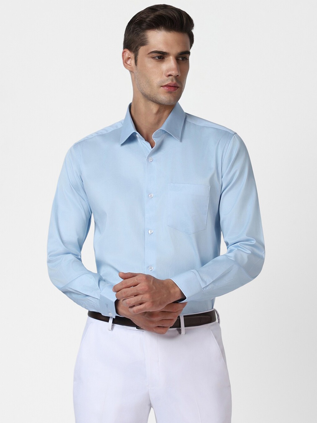 

Van Heusen Regular Fit Formal Shirt, Blue