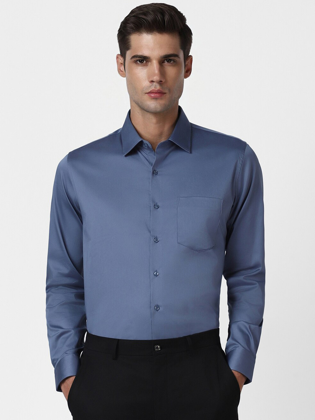 

Van Heusen Slim Fit Formal Shirt, Blue