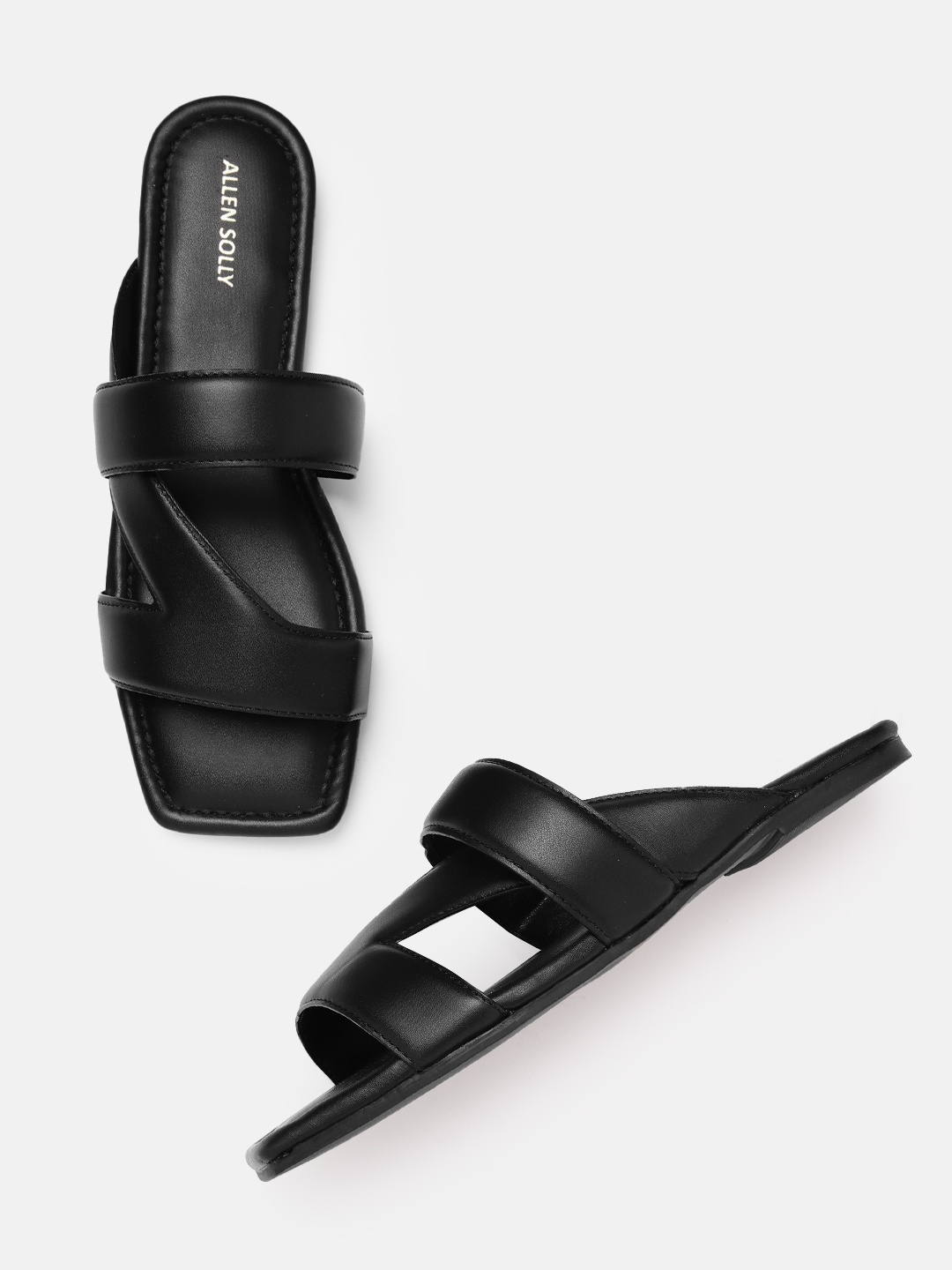 

Allen Solly Women Strappy Open Toe Flats, Black