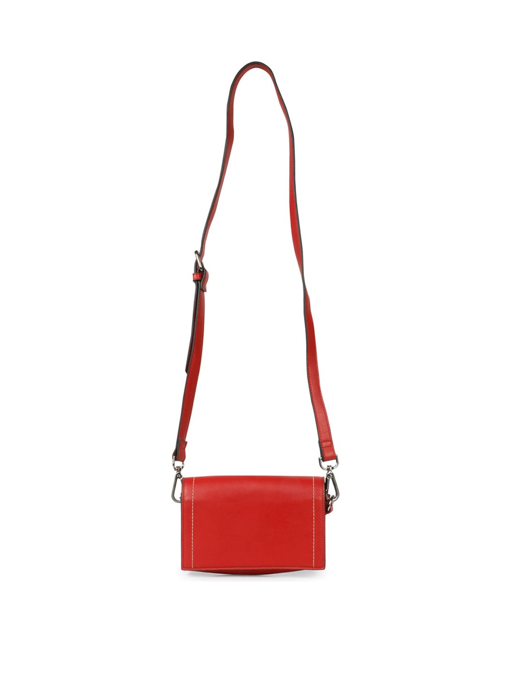 

Saint G Leather Structured Sling Bag, Red