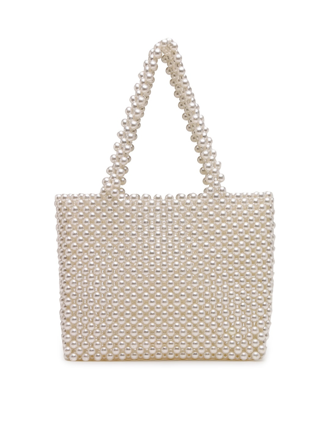 

AQUATAN Textured Structured Handheld Bag, White