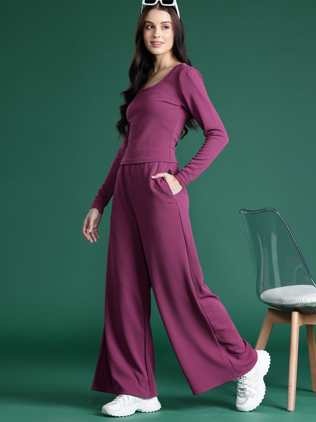 

DressBerry Solid Co-Ords, Magenta