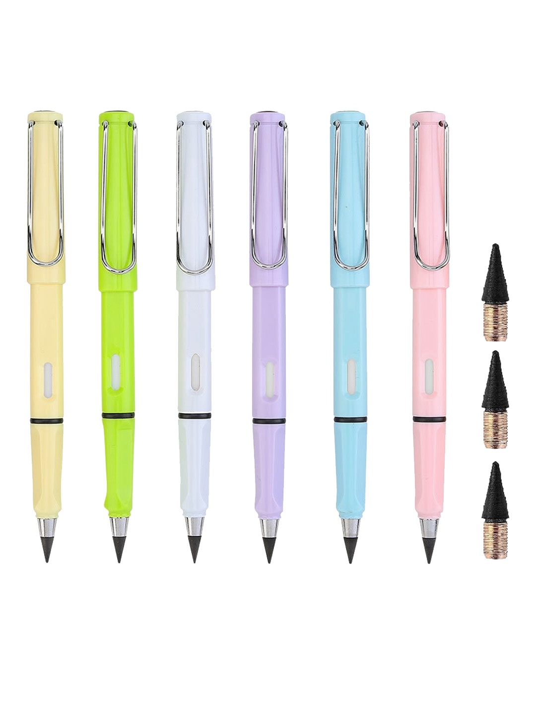 

Alexvyan 6-Pcs Inkless Eternity Pencils, Blue