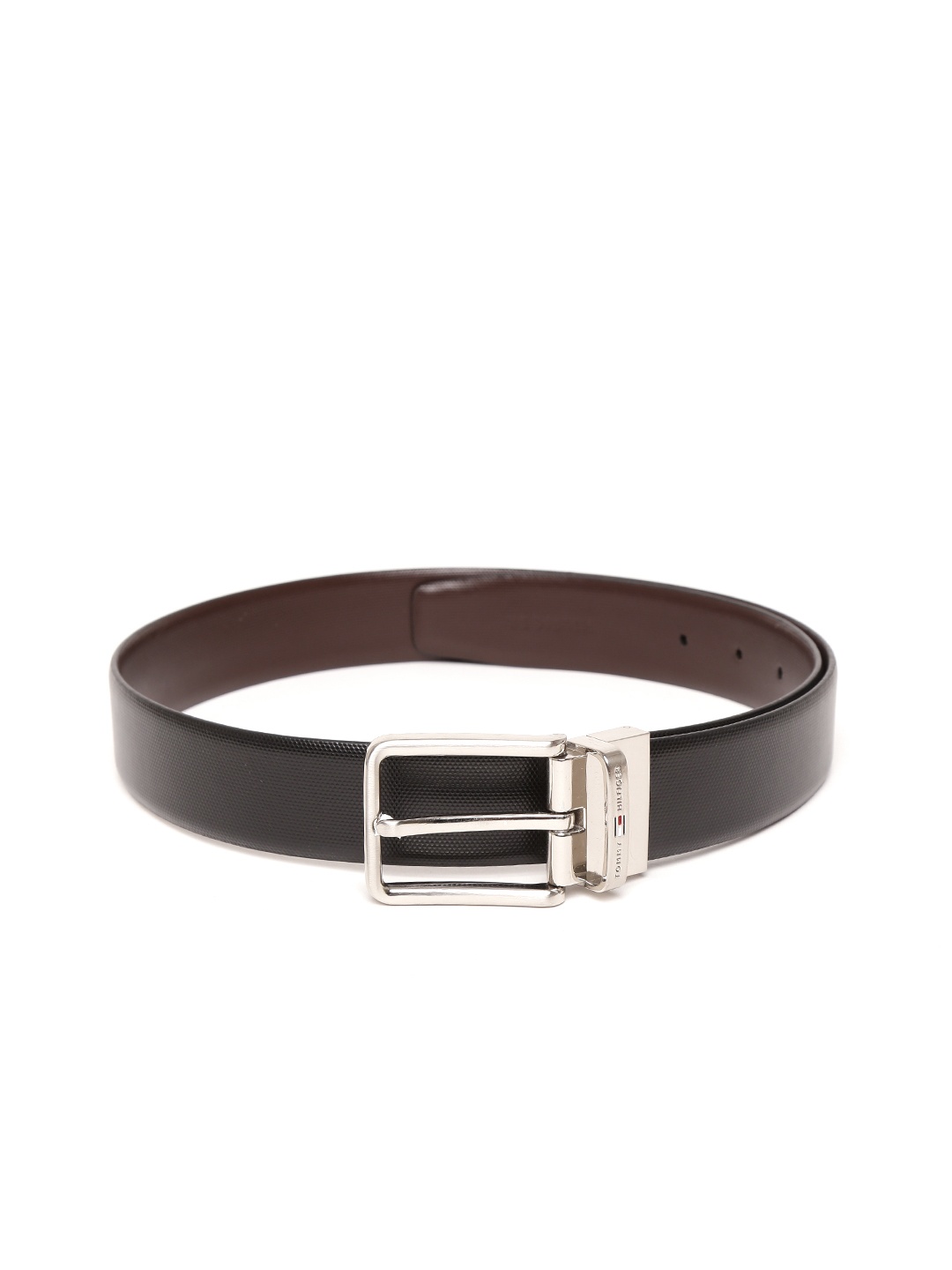 

Tommy Hilfiger Men Black & Brown Leather Reversible Belt