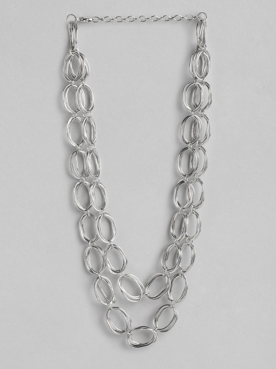 

RICHEERA Brass Silver-Plated Necklace