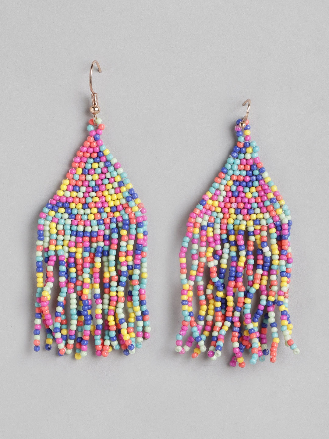 

RICHEERA Artificial Beads Contemporary Drop Earrings, Multi