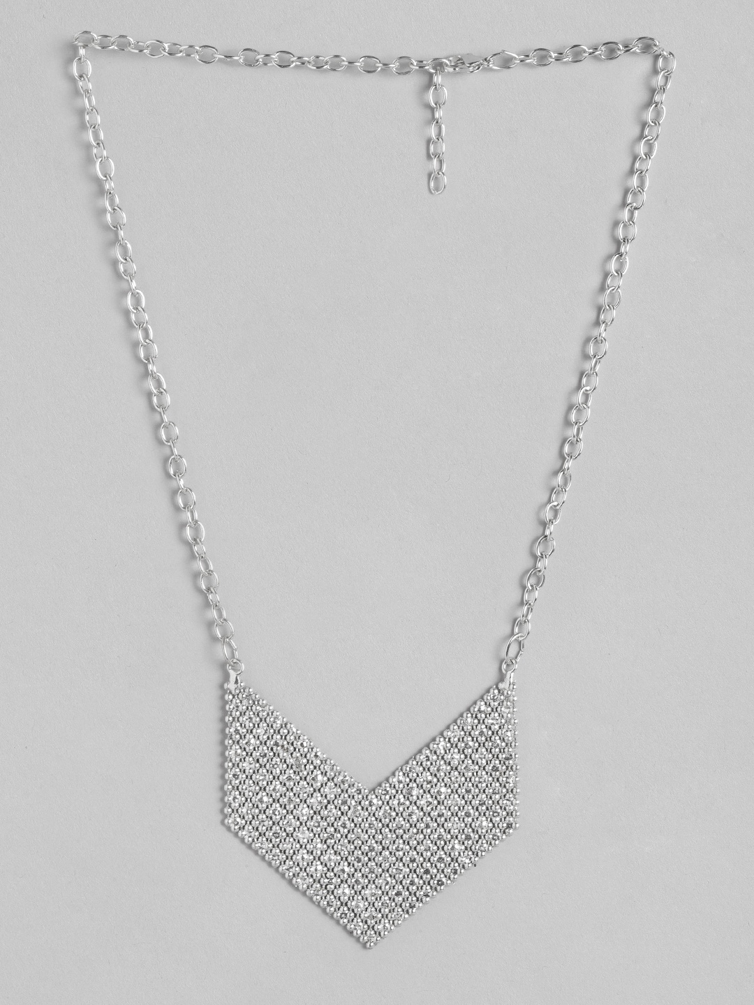 

RICHEERA Brass Silver-Plated Necklace