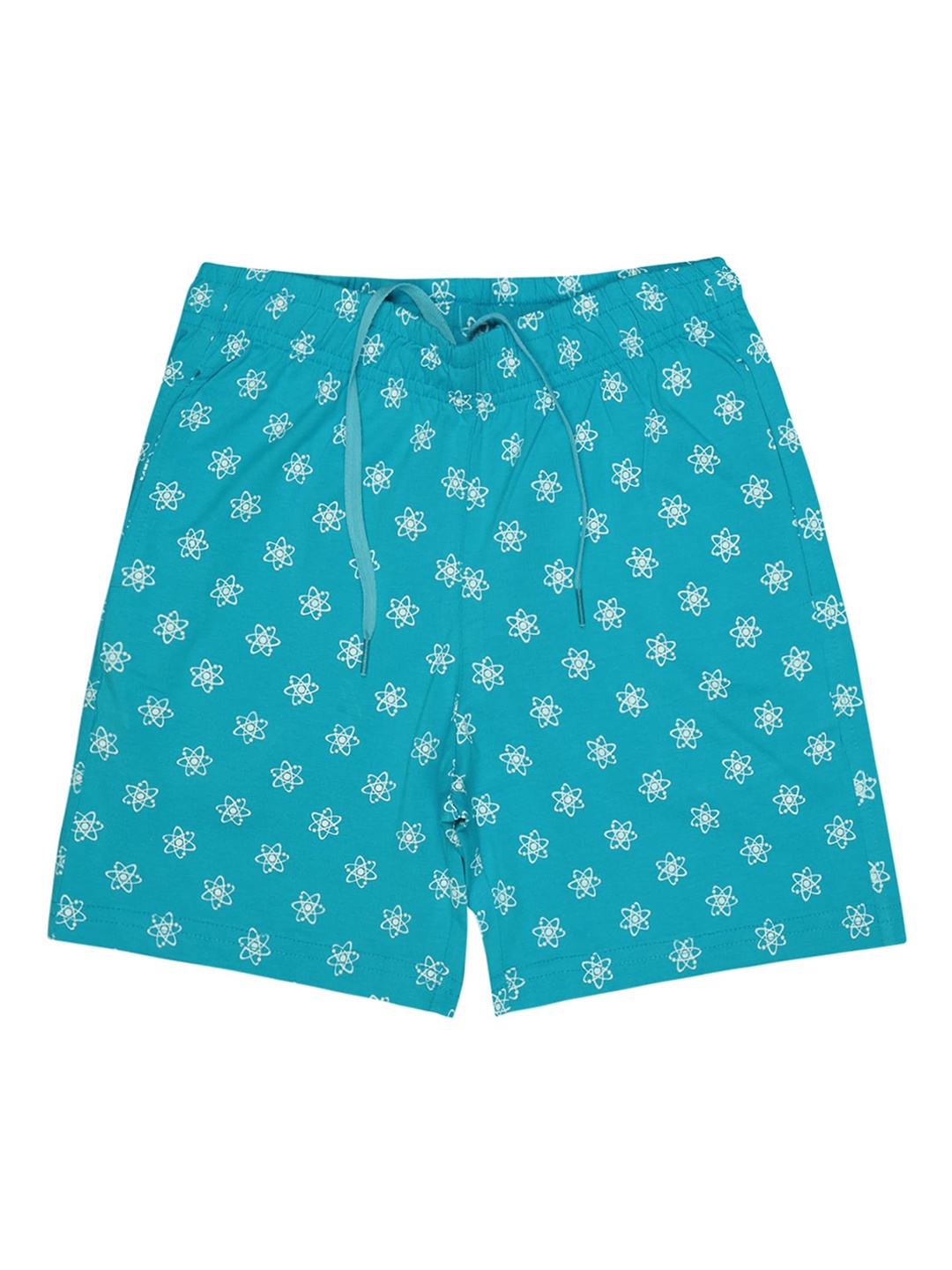 

Bodycare Kids Girls Conversational Printed Cotton Shorts, Blue