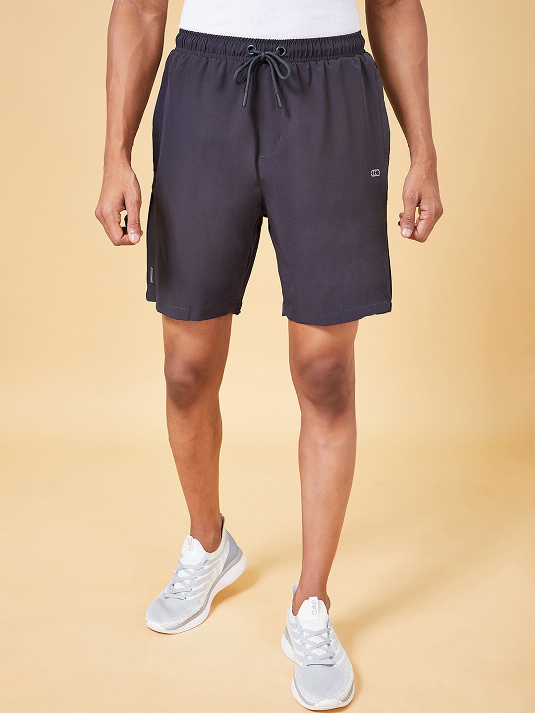 Ajile by Pantaloons Men Slim Fit Outdoor Sports Shorts, Grey