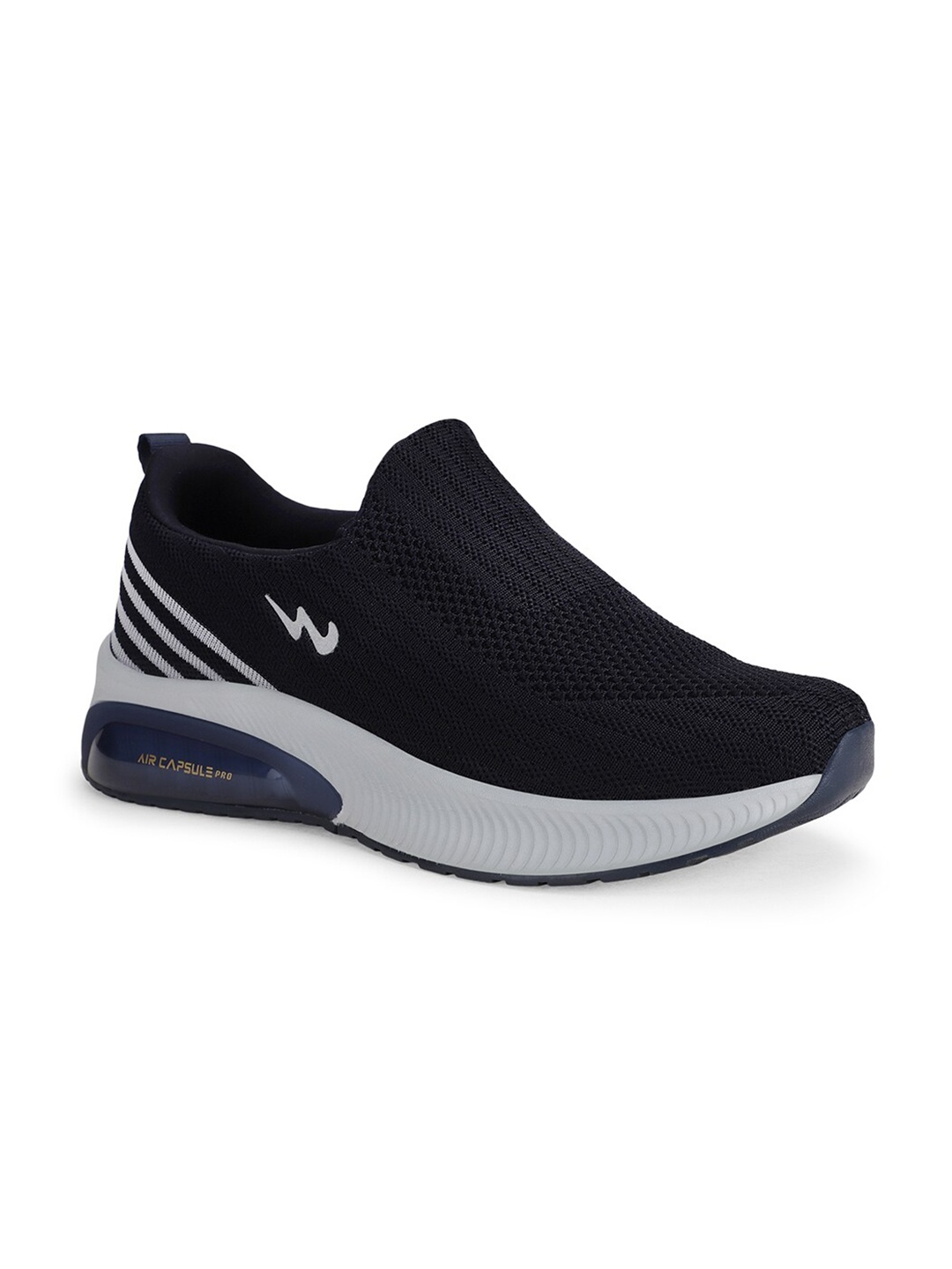 

Campus Men Mesh Walking Non-Marking Shoes, Navy blue