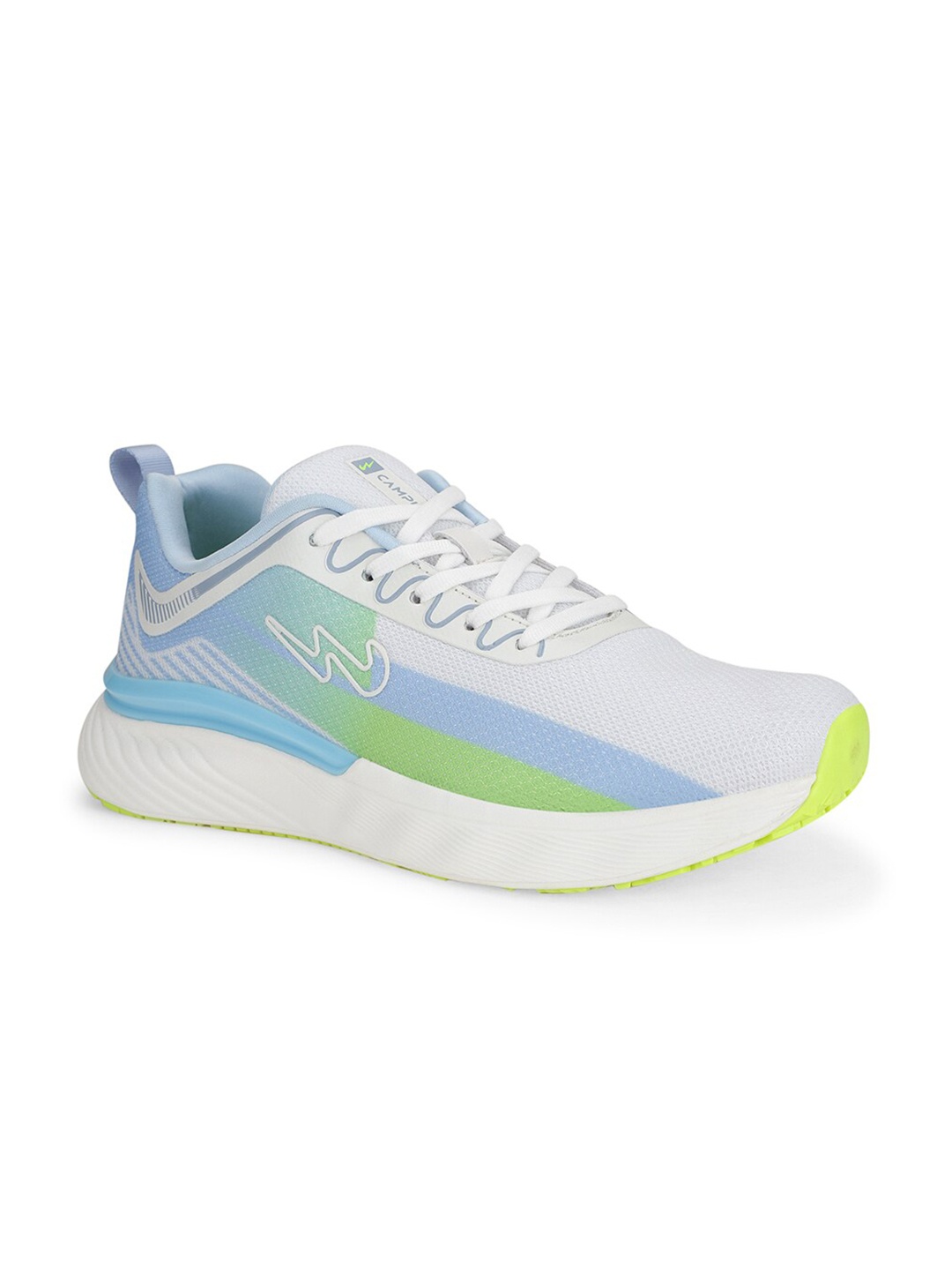 

Campus Men Mesh Running Non-Marking Shoes, Off white