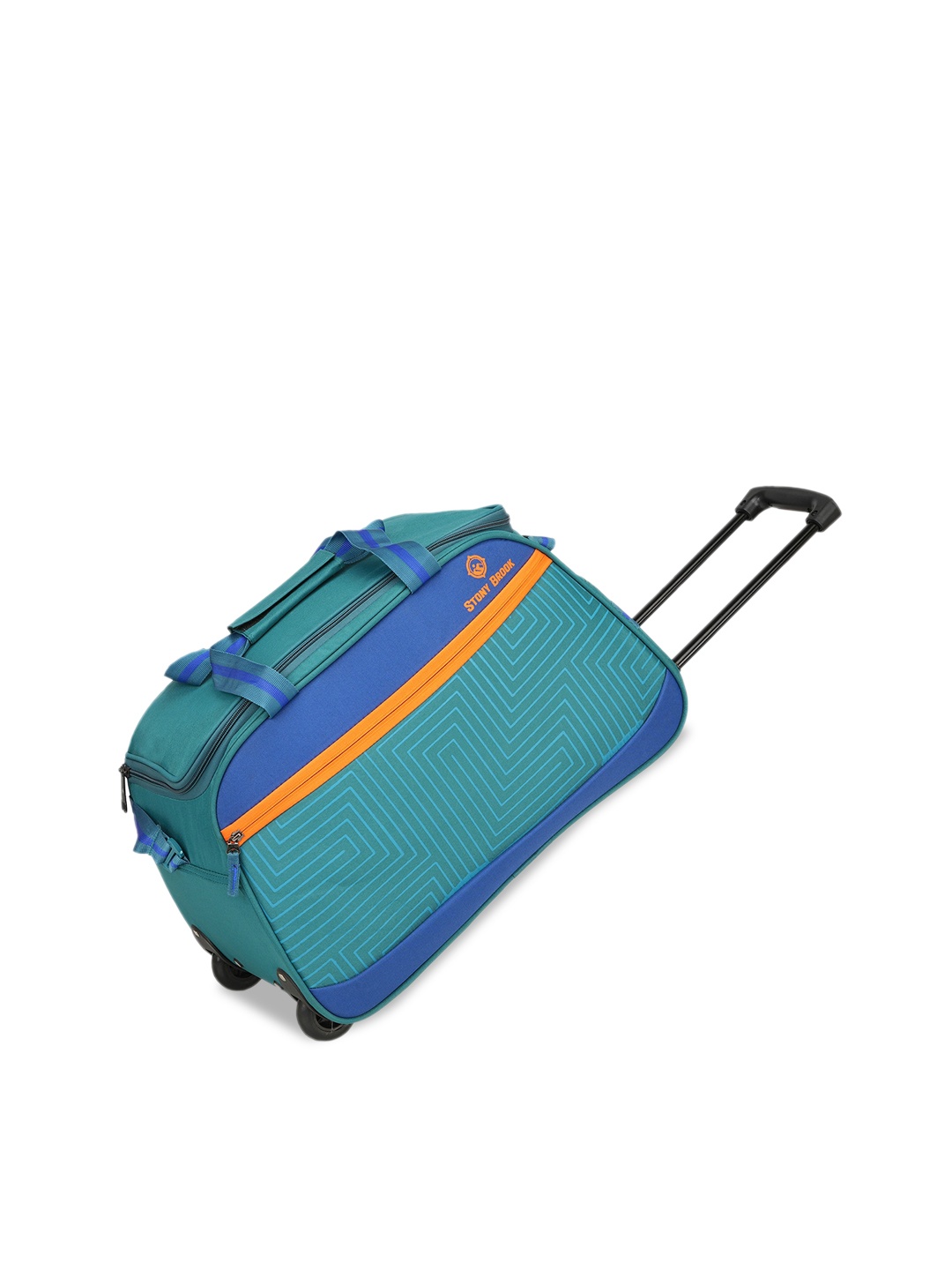 

Stony Brook by Nasher Miles Colourblocked Soft-Sided Trolley Duffel Bag, Teal