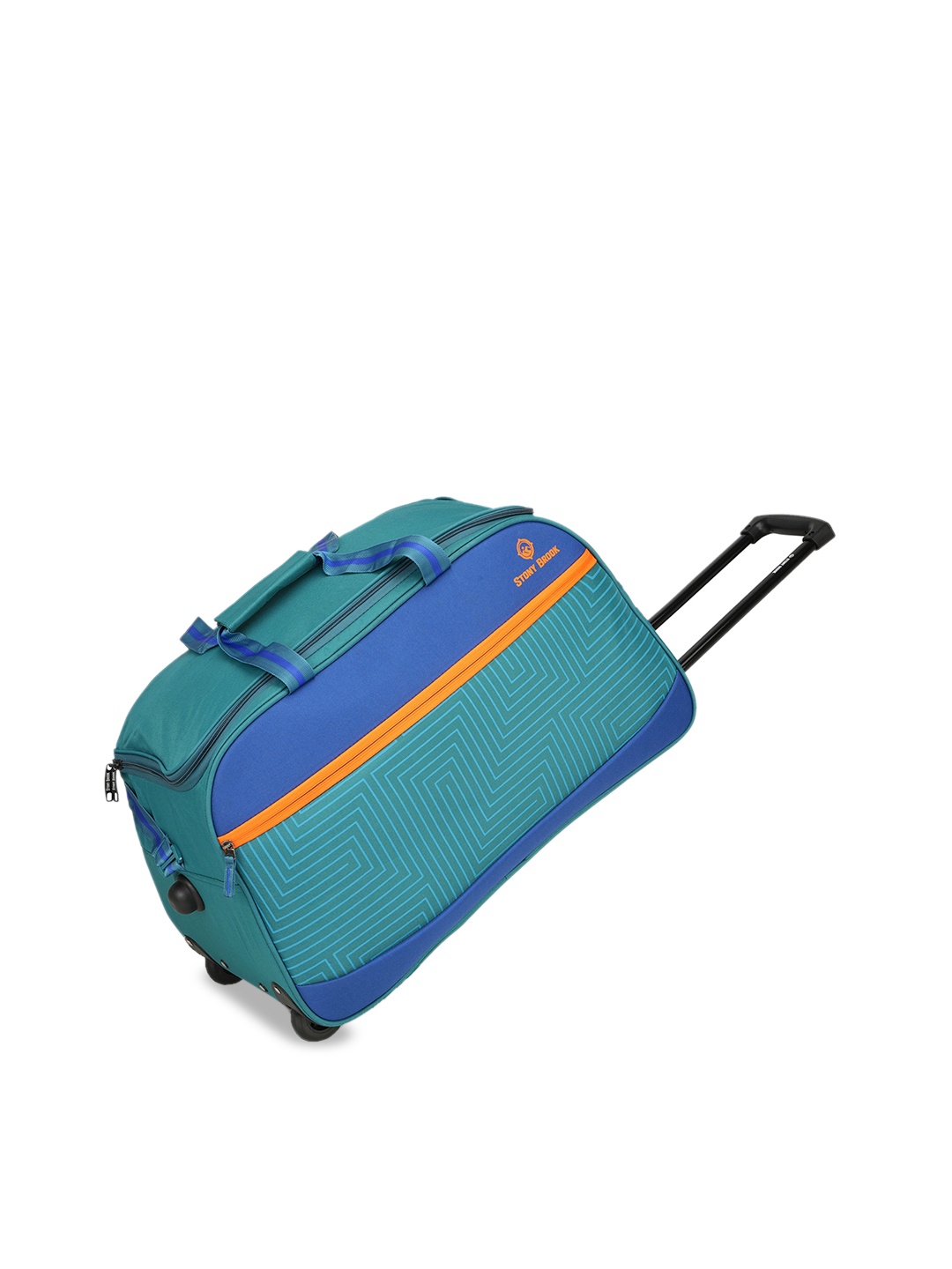 

Stony Brook by Nasher Miles Colourblocked Soft-Sided Trolley Duffel Bag, Teal