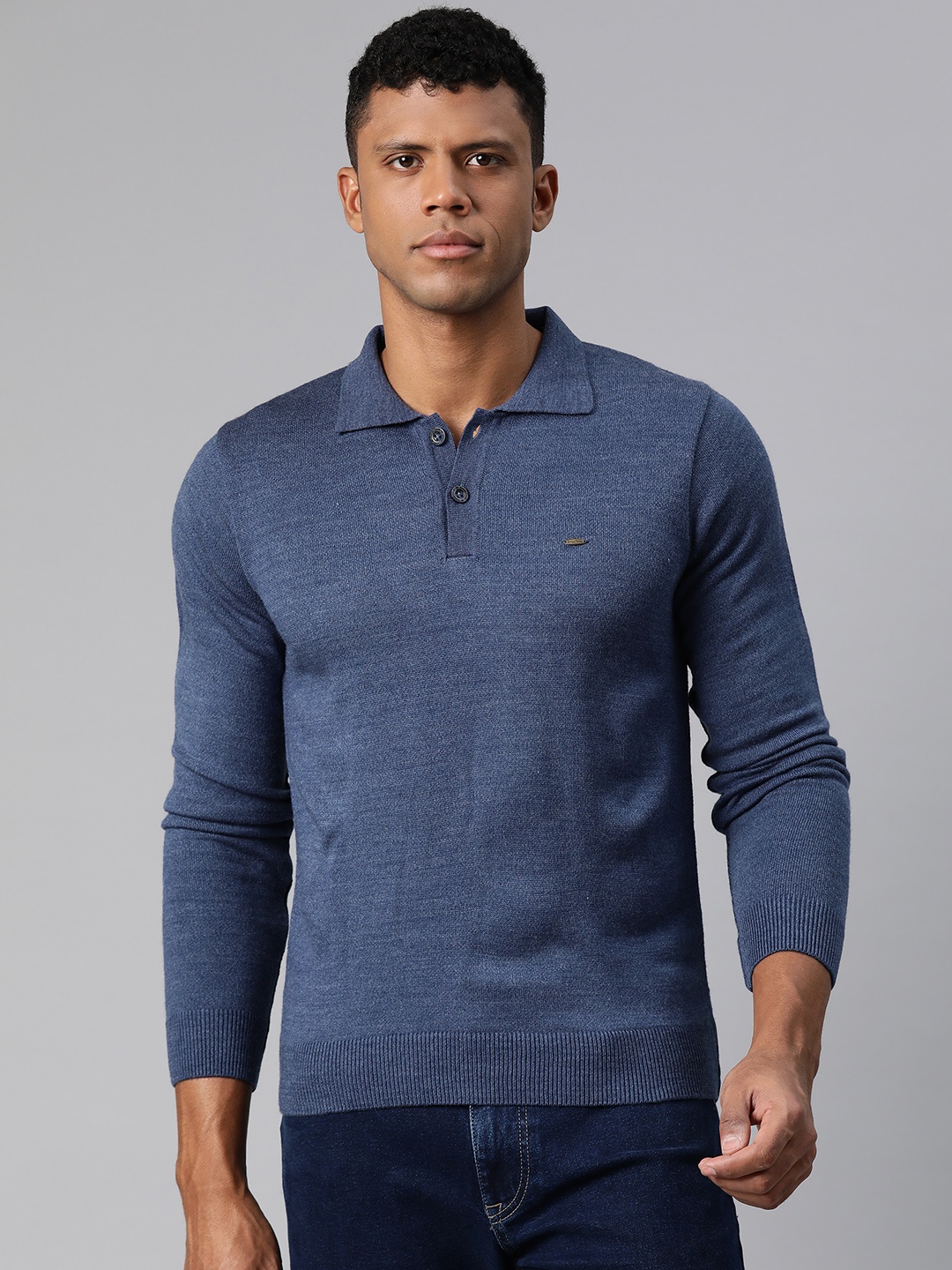 

Pierre Carlo Men Solid Pullover, Blue