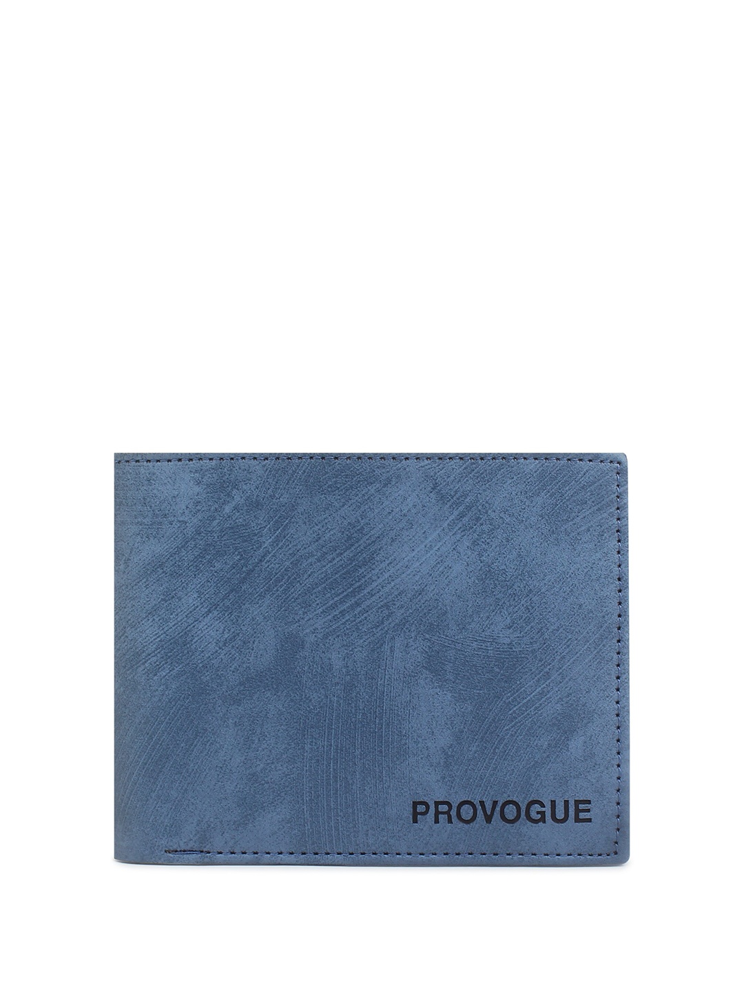 

Provogue Men Abstract Textured RFID Two Fold Wallet, Blue