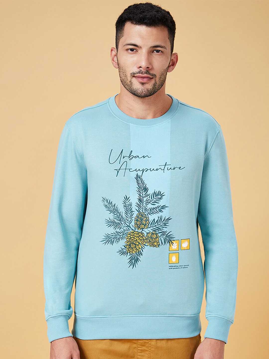 

Urban Ranger by pantaloons Graphic Printed Pullover Sweatshirt, Blue