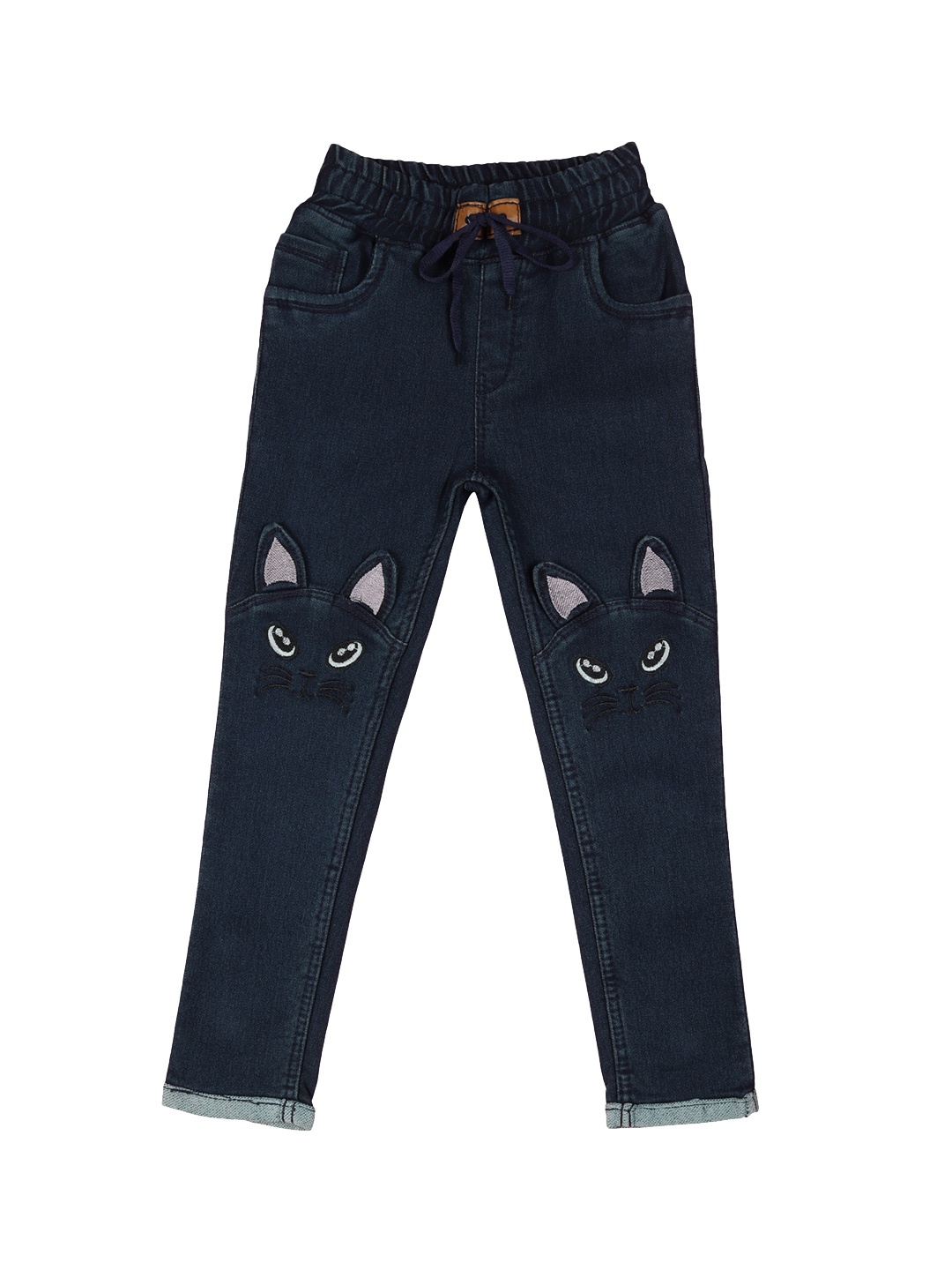 

A-Okay Girls Mid Rise Jeans, Blue
