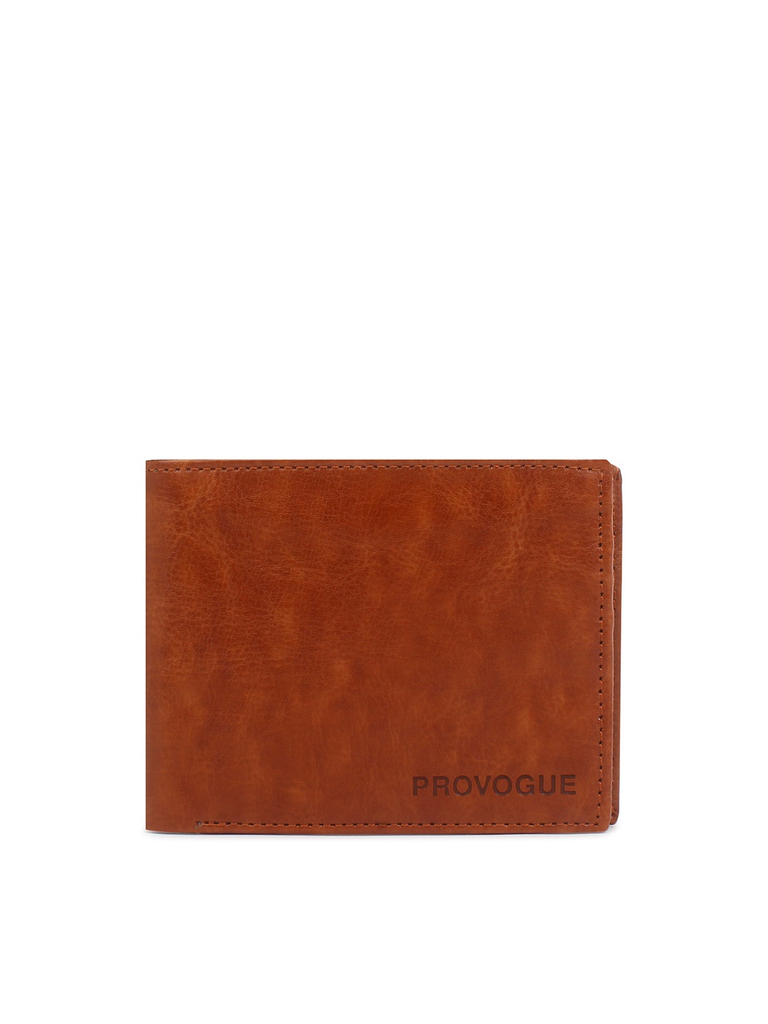 

Provogue Men Abstract Textured RFID Two Fold Wallet, Tan