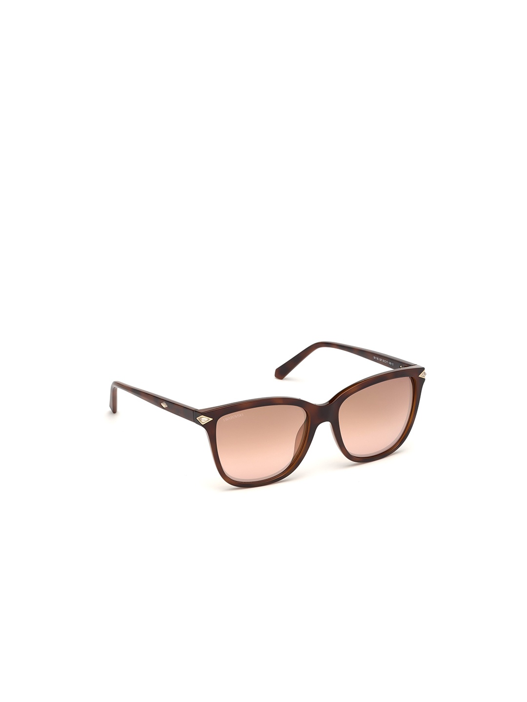 

SWAROVSKI Women Cateye Sunglasses With UV Protect Lens SK0192 55 52F, Brown