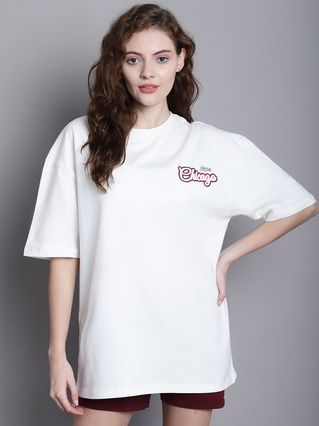 

DOOR74 Typography Printed T-shirt, Off white