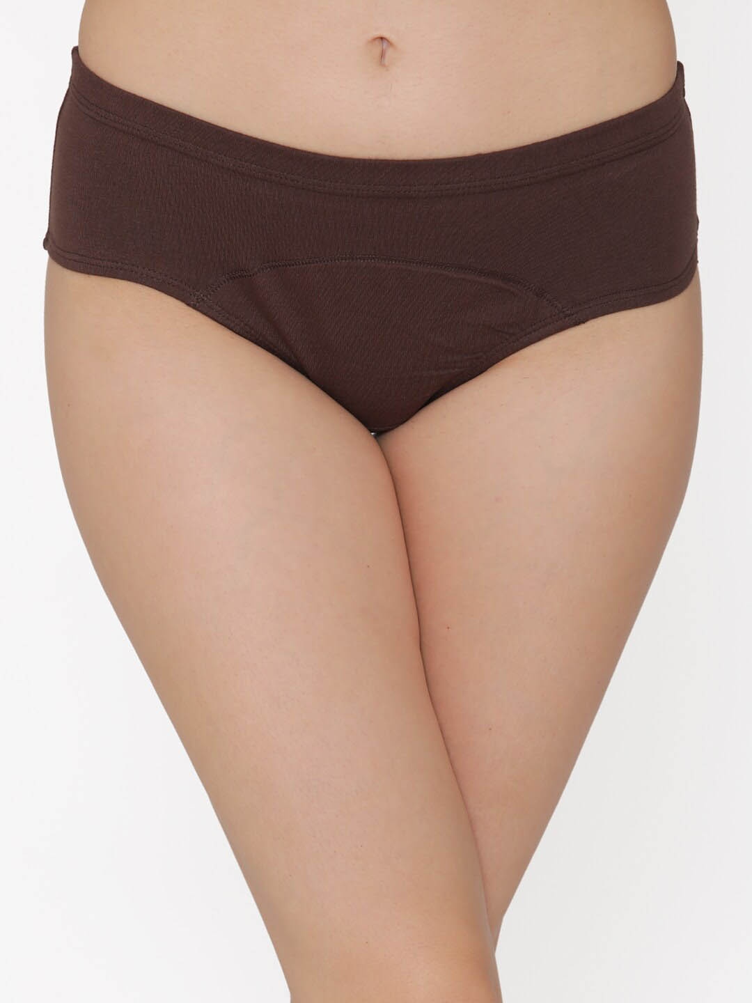 

Clovia Brown Pure Cotton Hipster Briefs