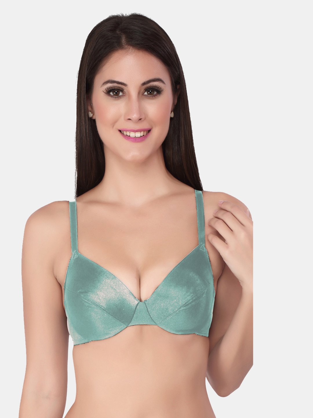 

Soie Non-Padded Medium Coverage Everyday Bra With All Day Comfort, Green