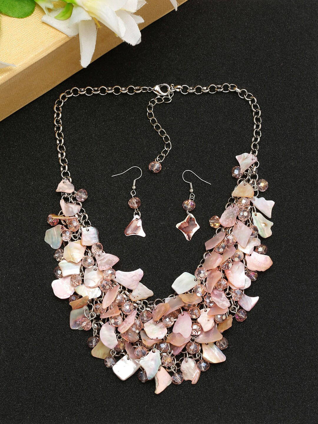 

YouBella Stone Beaded Jewellery Set, Silver