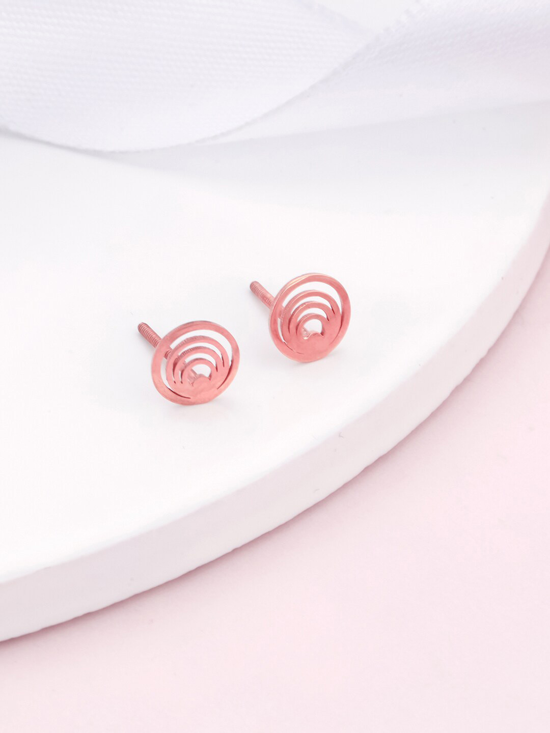 

GIVA 925 Sterling Silver Rose Gold Plated Studs Earrings