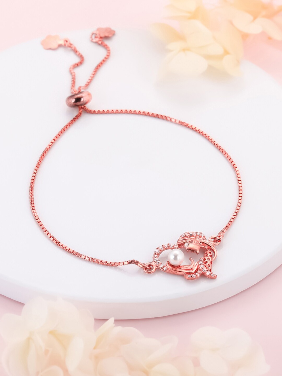 

GIVA Sterling Silver Rose Gold-Plated Cuff Bracelet