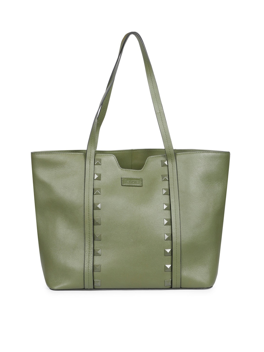 

Saint G Leather Shopper Tote Bag, Green