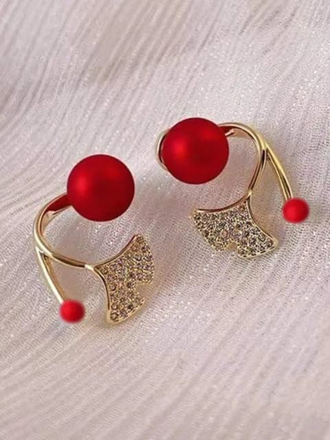 

KRYSTALZ Gold-Plated Floral Stud Earrings