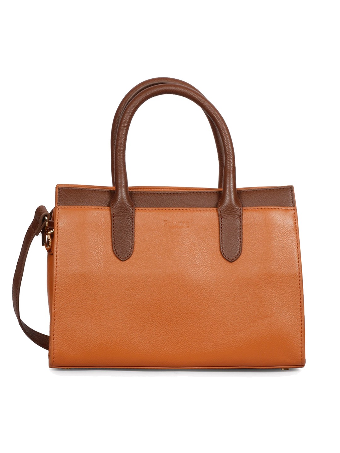

Saint G Leather Structured Handheld Bag, Brown