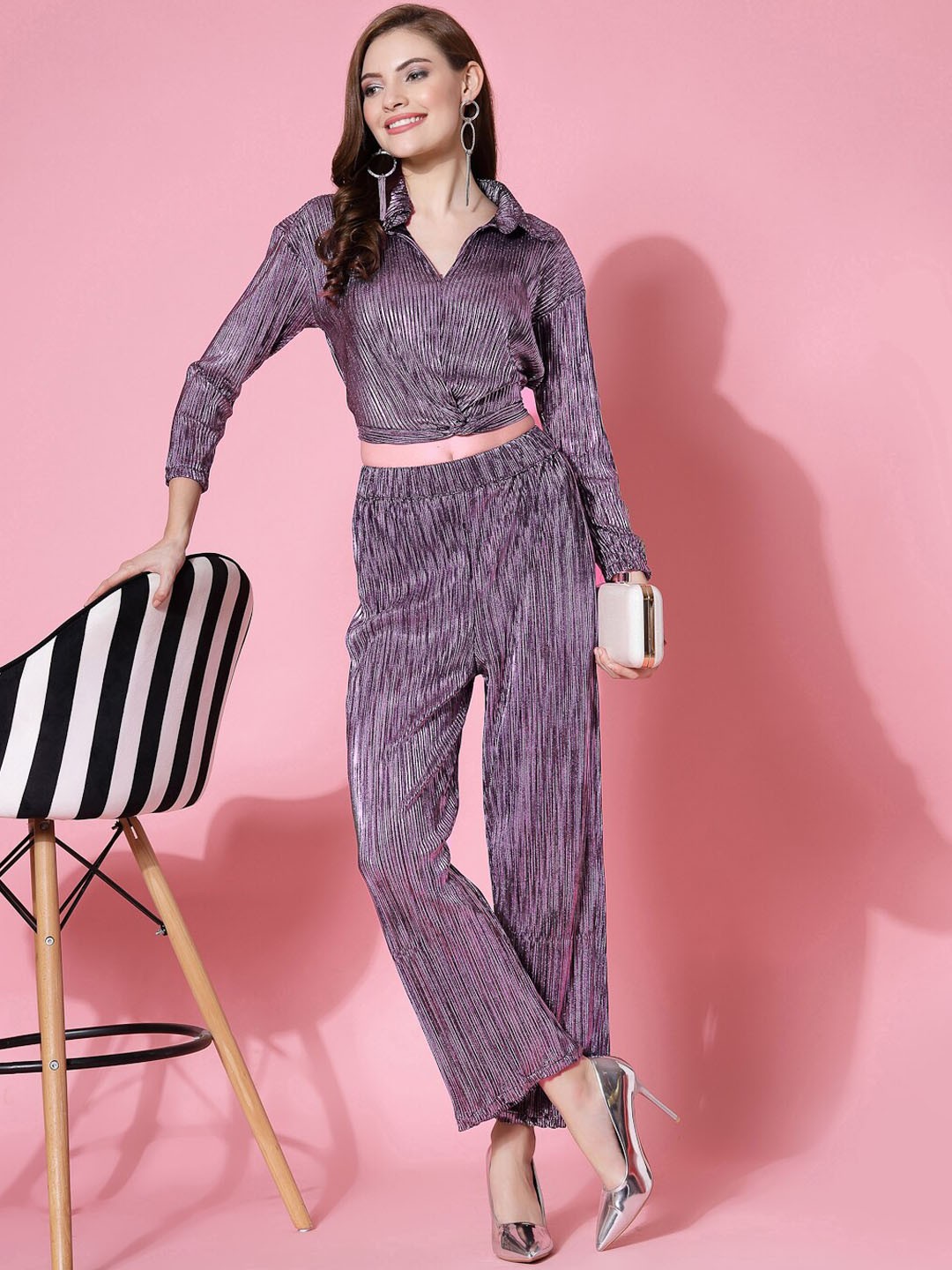 

Molly & Michel Embellished Top With Trouser, Lavender