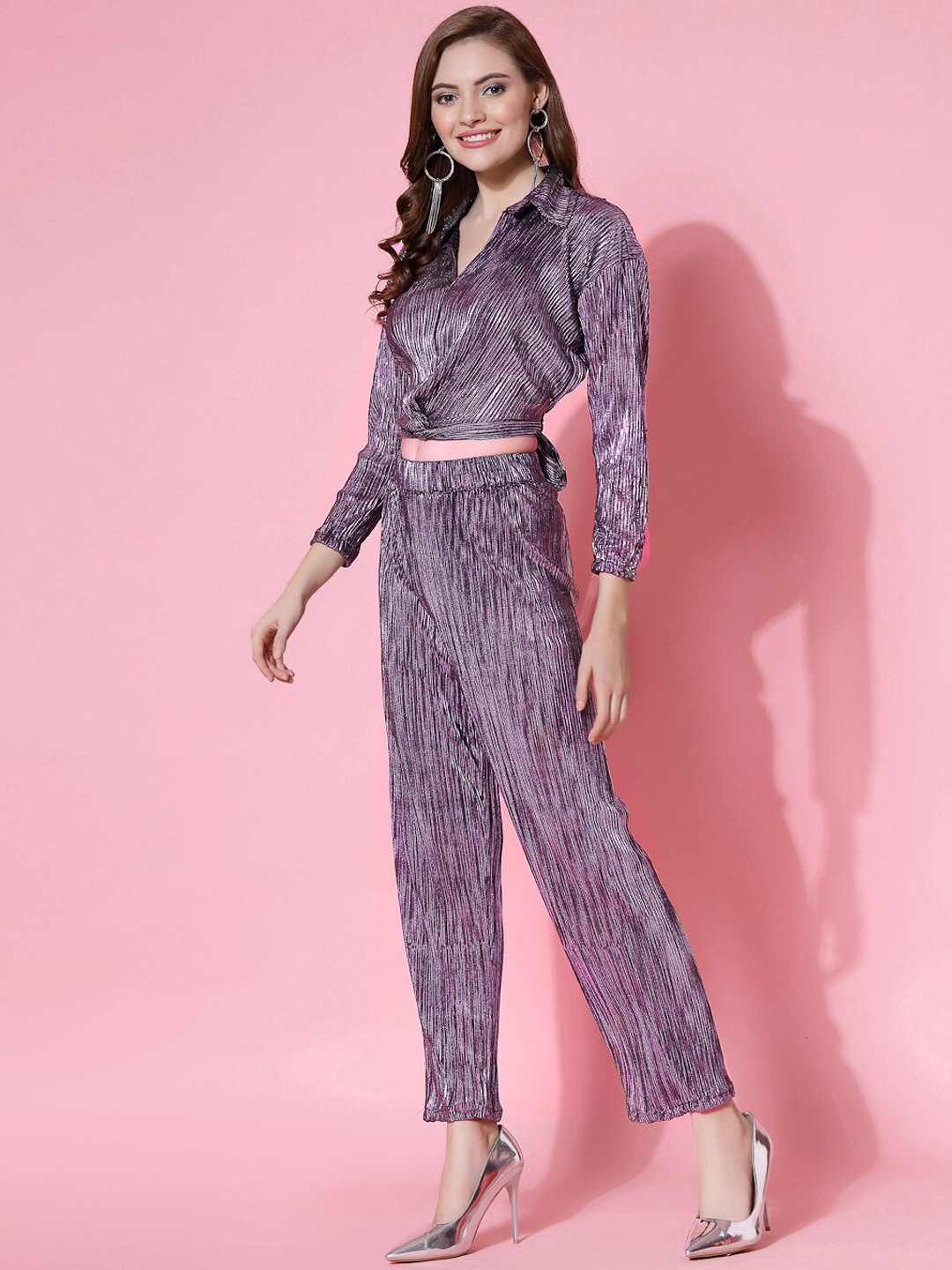 

Molly & Michel Embellished Top With Trouser, Lavender