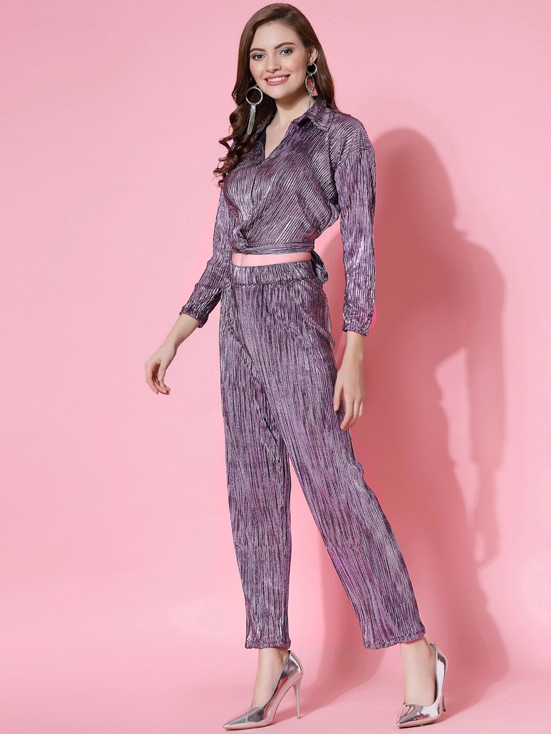 

Molly & Michel Embellished Top With Trouser, Lavender