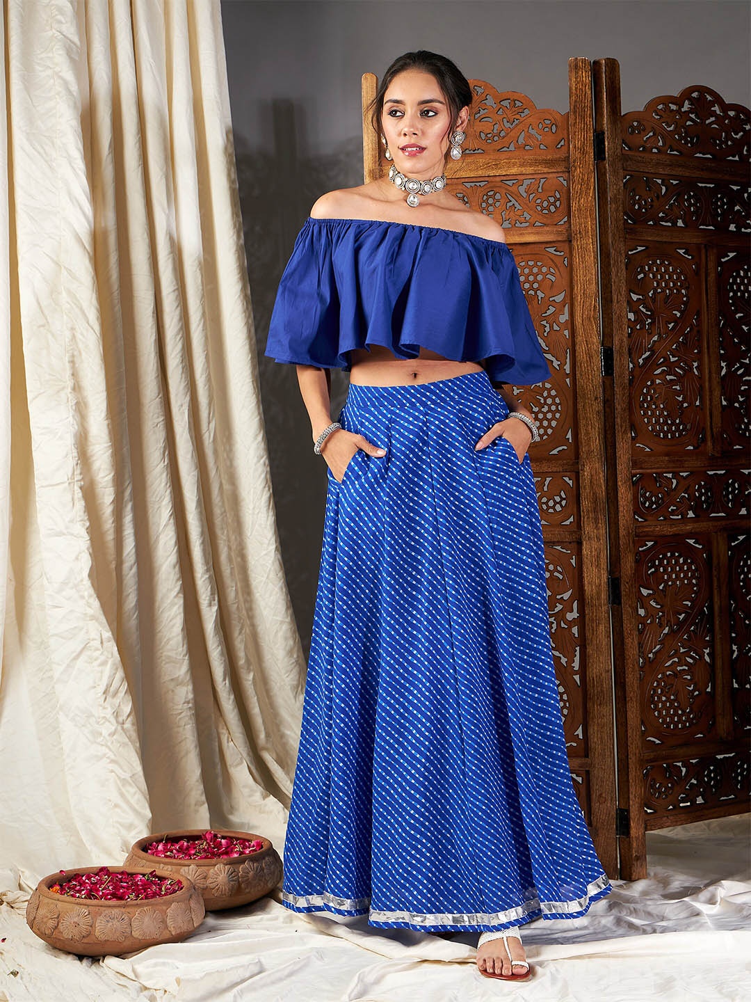 

Shae by SASSAFRAS Ready to Wear Lehenga & Choli, Blue