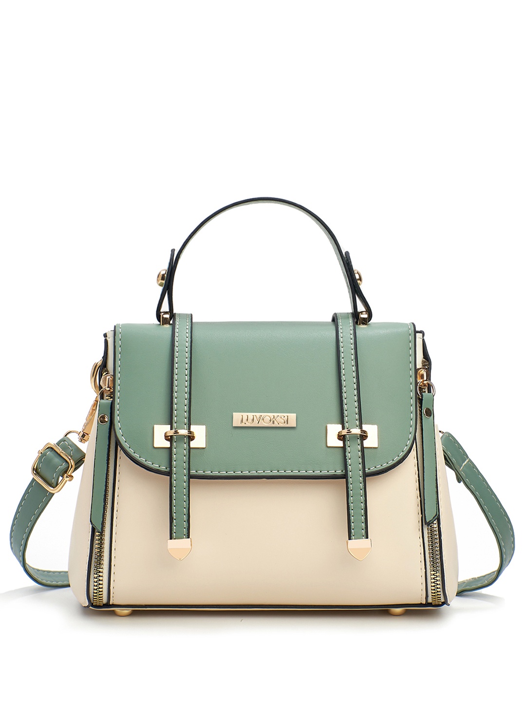 

Luvoksi Structured Satchel Handbags, Green
