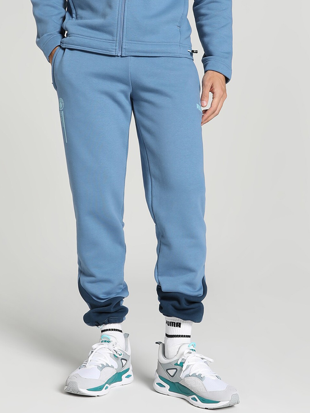 

Puma Men Manchester City FtblCulture Cotton Track Pants, Blue