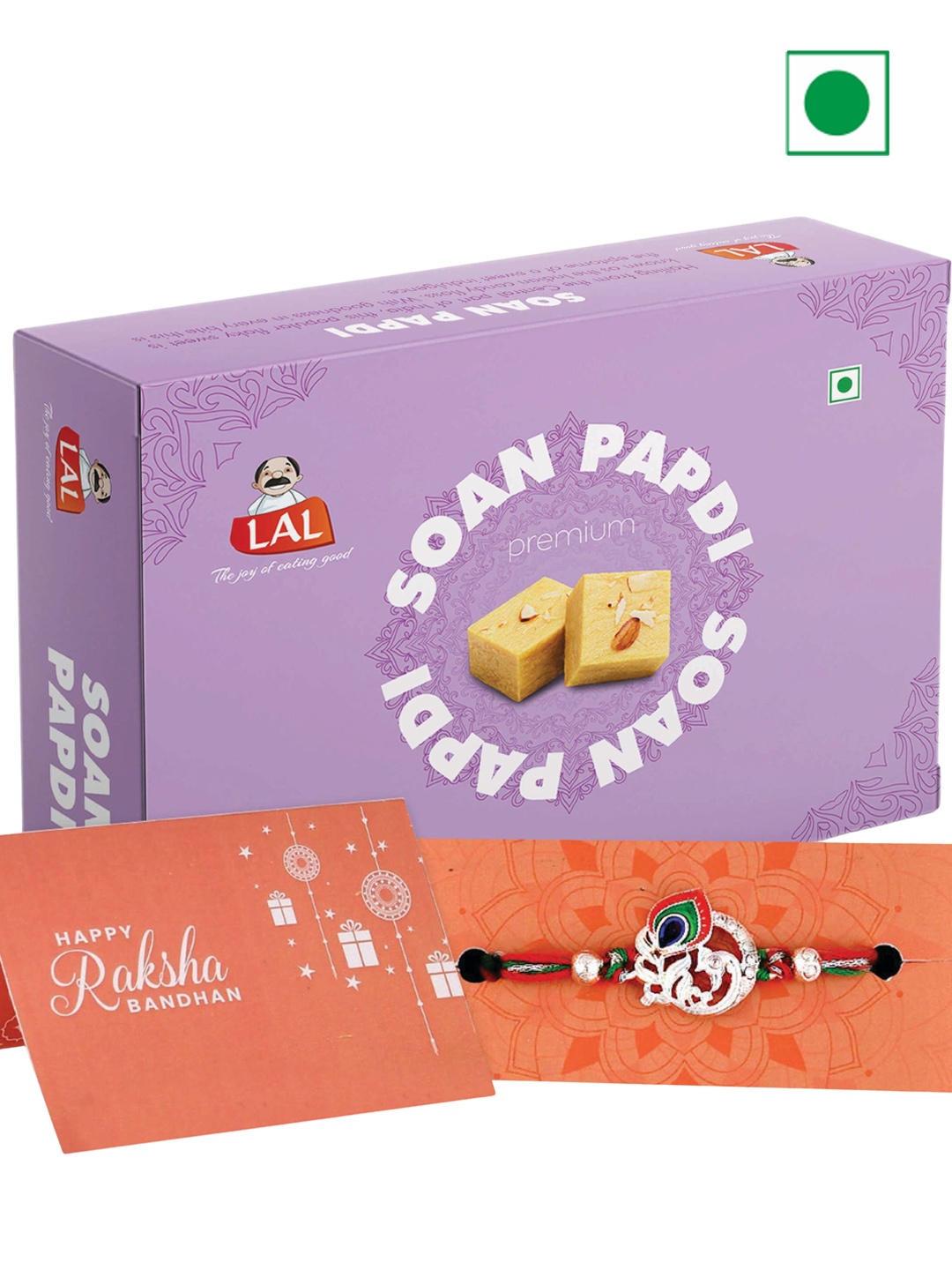 

LAL Soan Papadi Premium With Rakhi, Silver