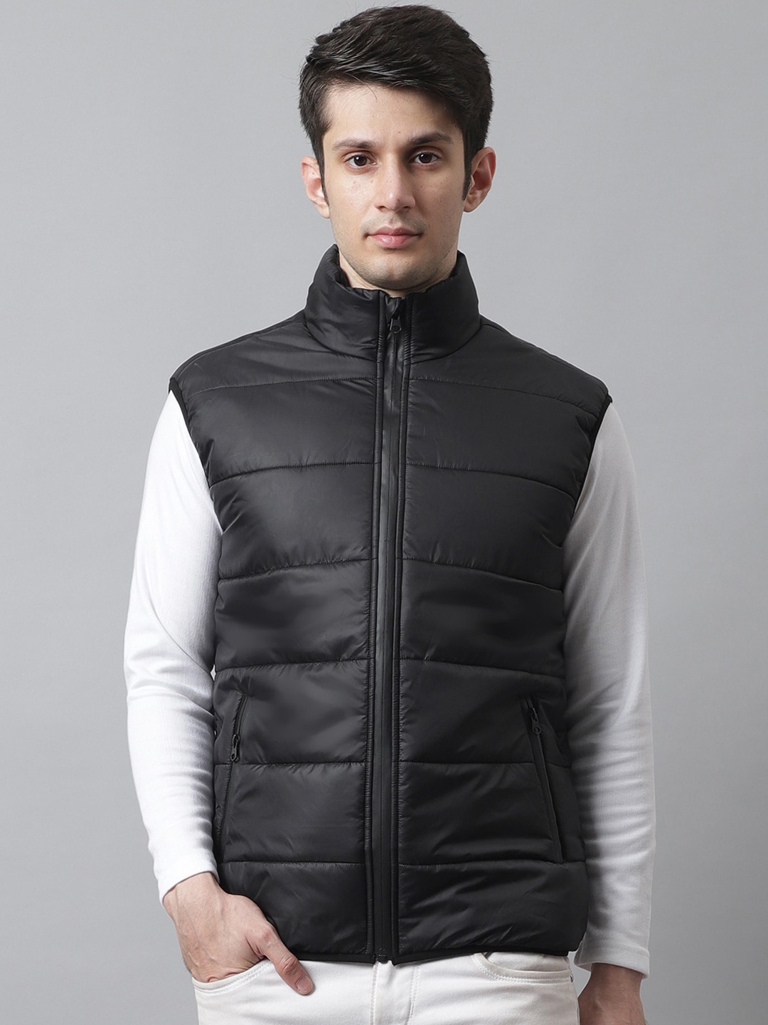 

HOUSE OF VEDAS Lightweight Puffer Jacket, Black