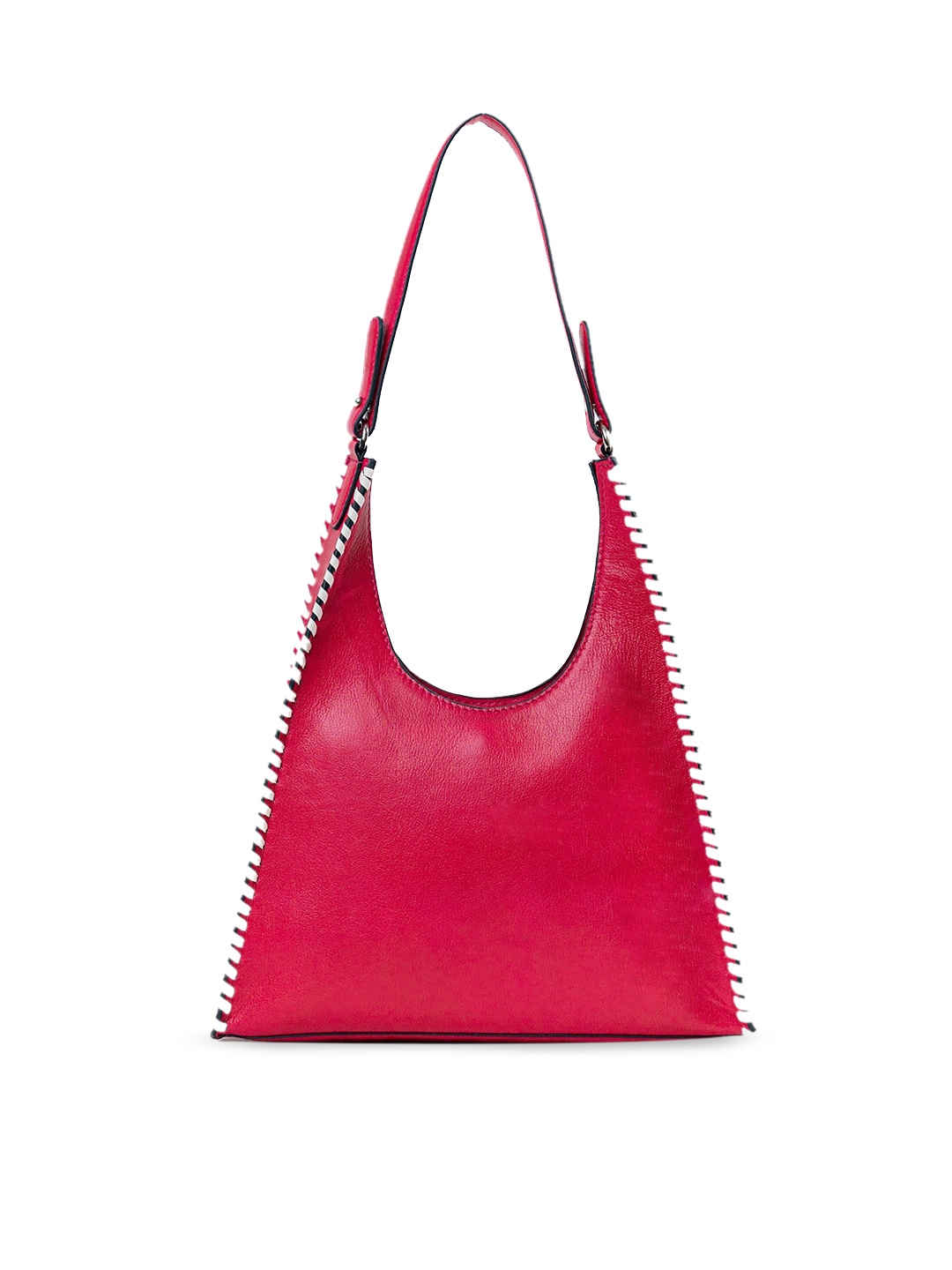 

Mistry Leather Structured Shoulder Bag, Pink