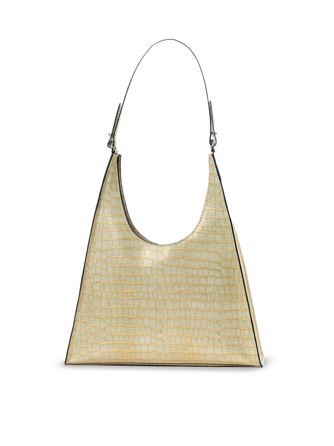 

Mistry Leather Textured Shoulder Bag, Green