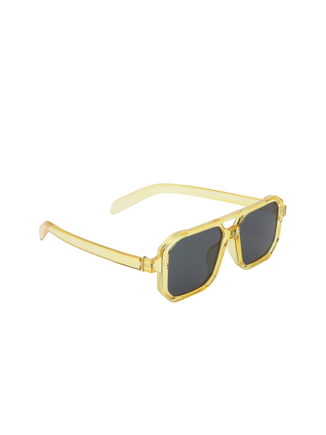 

GARTH Unisex Square Sunglasses With UV Protected Lens, Black