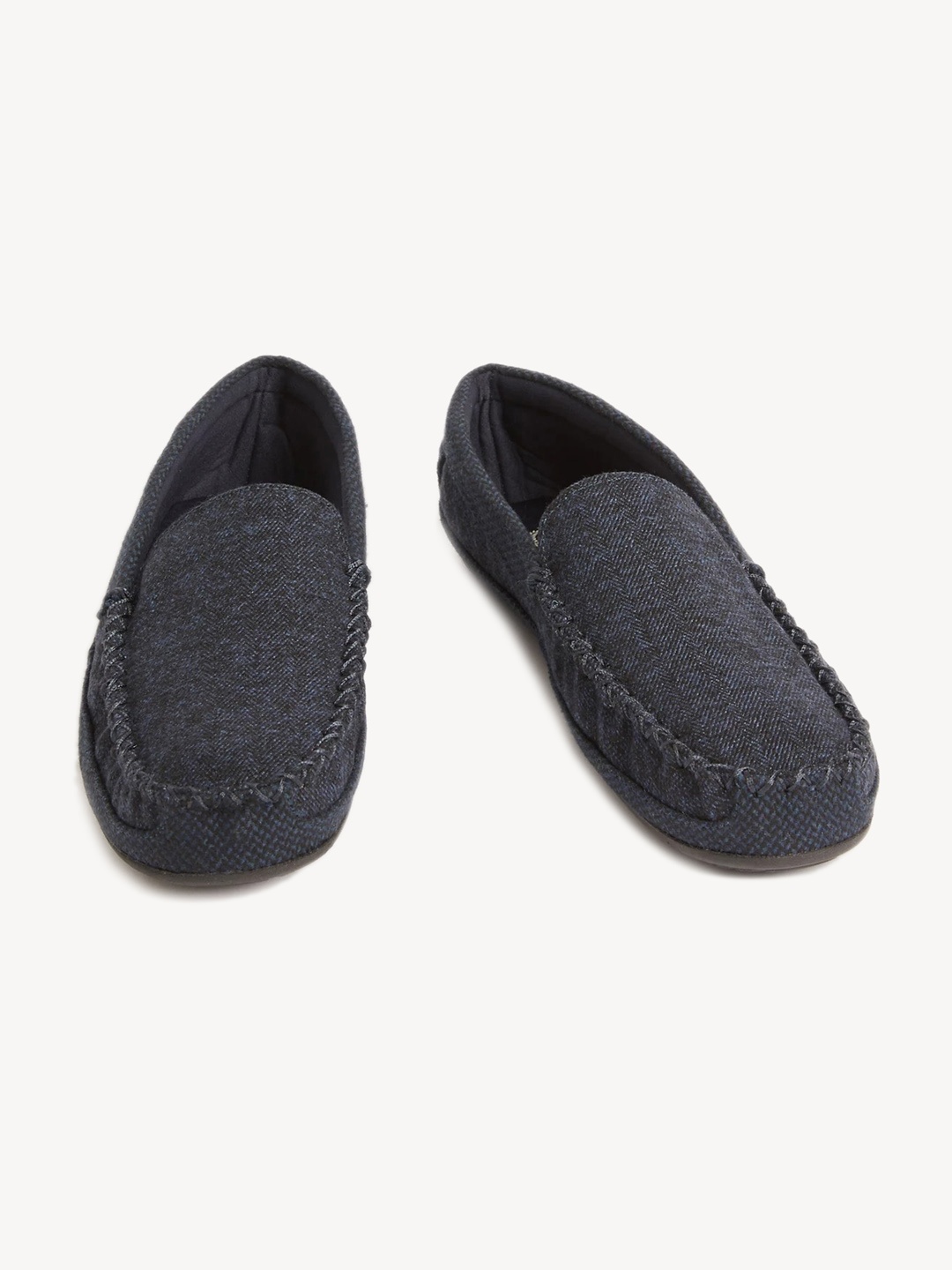 

Marks & Spencer Men Textured Comfort Insole Loafers, Navy blue