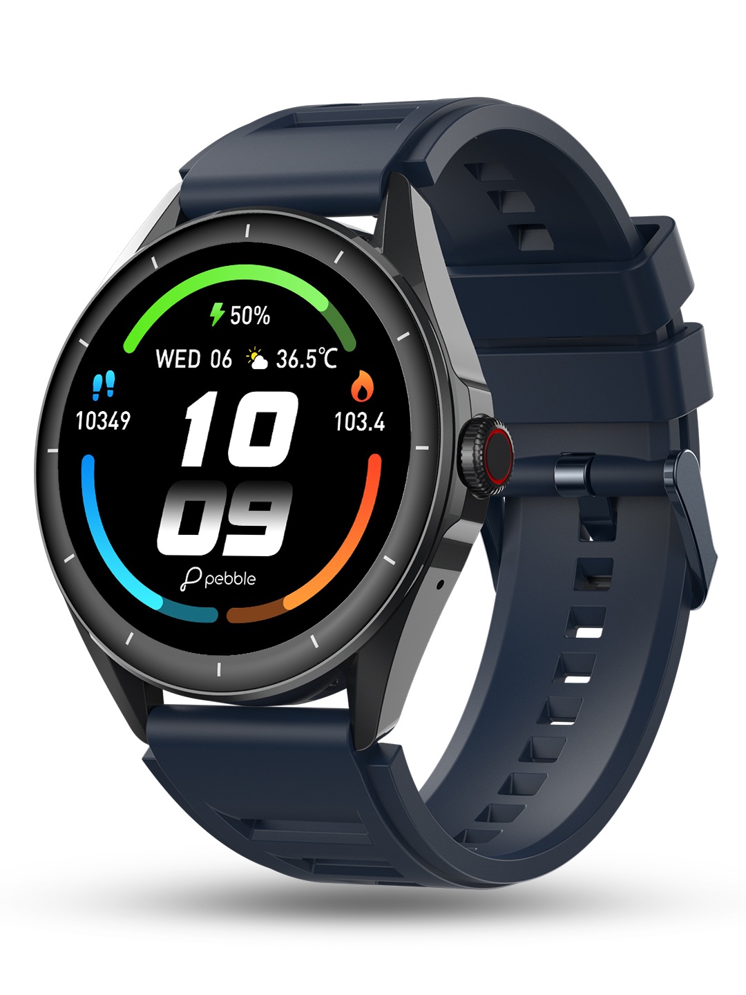 

pebble Blue Cosmos Valor Smartwatch 1.43" AMOLED Display